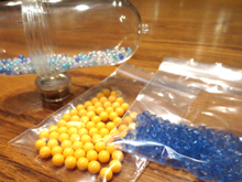 Shaker contents, sound balls