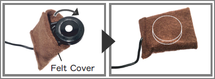 how to use felt cover of magnet setter