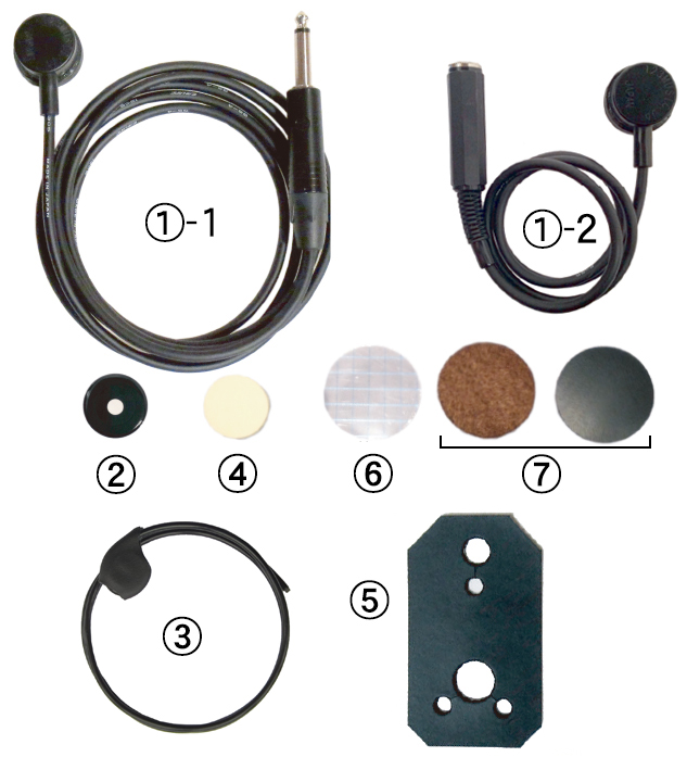 Tools, contents, equipment, and parts for MSP pickup mic having installation of sandwiching with magnets