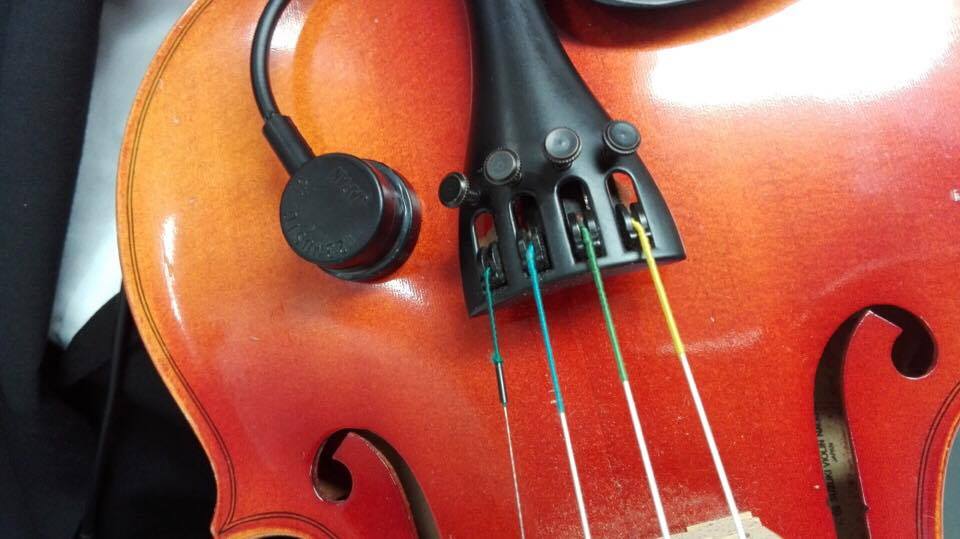 アコースティック楽器用ピックアップマイクMSP（マグネットサンドイッチドピックアップ）をバイオリン（ヴァイオリン）に使ってみた