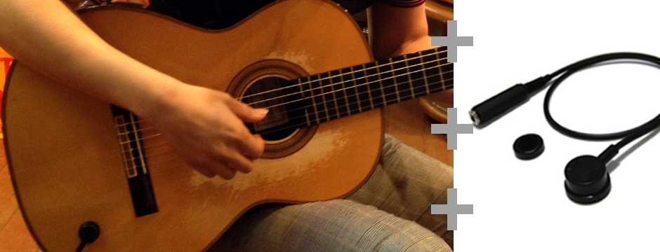 ガットギター・クラシックギター奏者の一ノ瀬大悟デュオ 祥さんがピックアップマイクMSPを使用した口コミのメイン画像